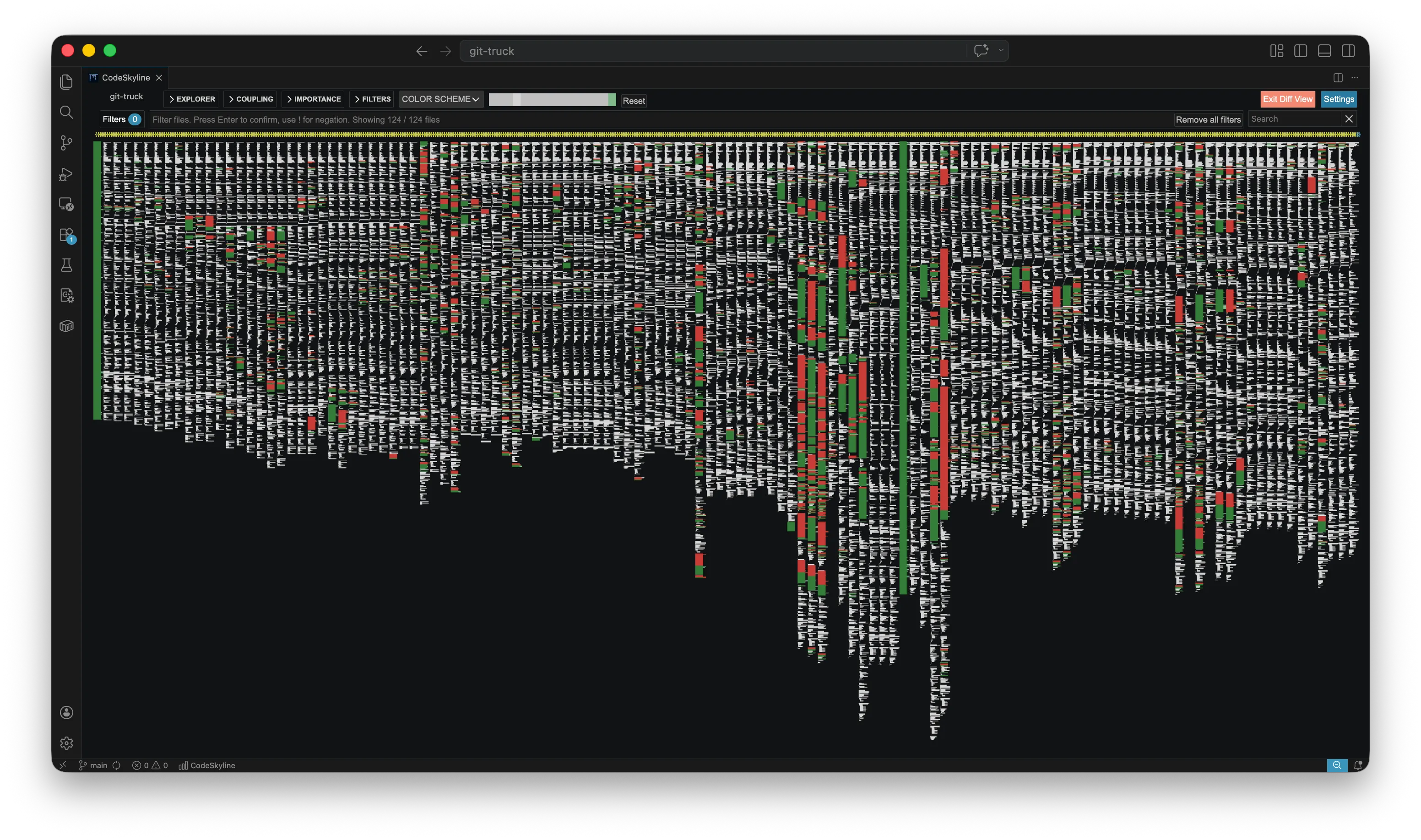 Use data from Git to investigate file histories, and compare versions in diffs.